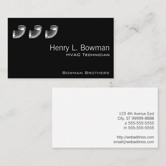 管の肘 名刺 (正面/裏面)