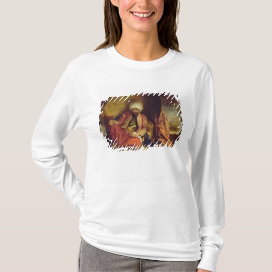 管を煙らしているトルコ人 Tシャツ (正面)