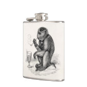 管を煙らしているヴィンテージ猿は動物をまねます フラスク (左)