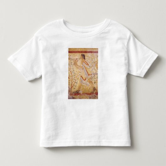 管を遊んでいるミュージシャン トドラーTシャツ (正面)