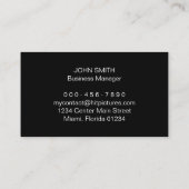 管ネットワークの鉛管工の建築業者の建築 名刺 (裏面)