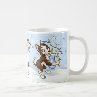 管バンドハスキー コーヒーマグカップ
