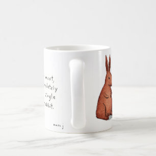 管喫煙のウサギのマグ コーヒーマグカップ