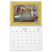 管器官のカレンダーおよびより多くの場所彼らは住んでいます カレンダー (1月 2017)