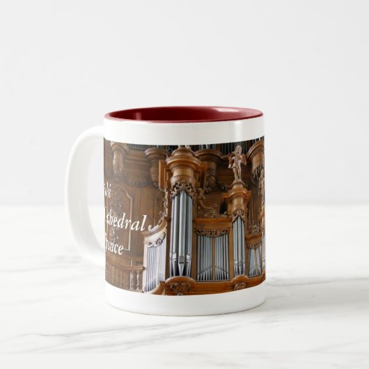 管器官のマグ-アルビ、フランス ツートーンマグカップ (正面左)