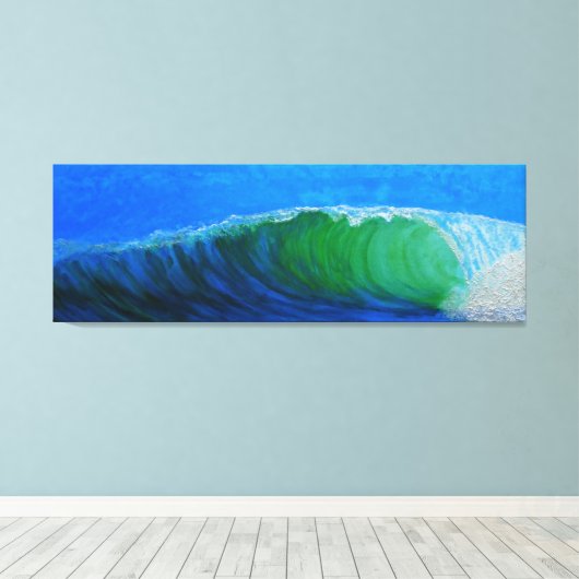 管波 キャンバスプリント (インサイチュ (ウッドフロア))