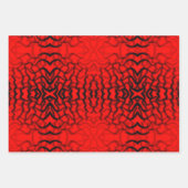 管状黒赤色配管 ラッピングペーパーシート (正面3)