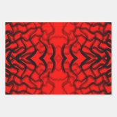 管状黒赤色配管 ラッピングペーパーシート (正面)