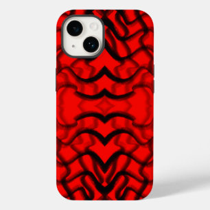 管状黒赤色配管 Case-Mate iPhone 14ケース