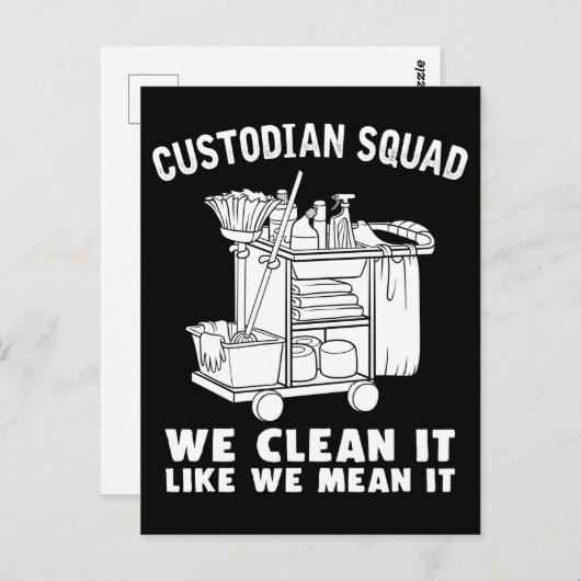 管理おもしろい者の清潔 ポストカード (正面/裏面)