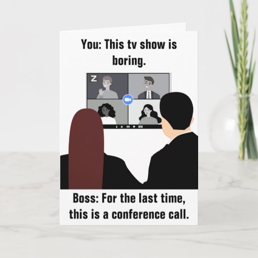 管理アシスタントのおもしろい誕生日 カード (正面)