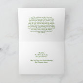 管理アシスタントのクリスマスカード シーズンカード (内部)