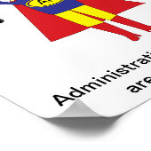 管理アシスタントのブロンドの英雄のパーソナライズ ポスター (角)