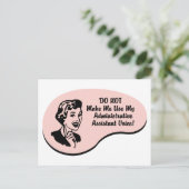 管理アシスタントの声 ポストカード (スタンド正面)