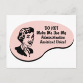 管理アシスタントの声 ポストカード (正面)