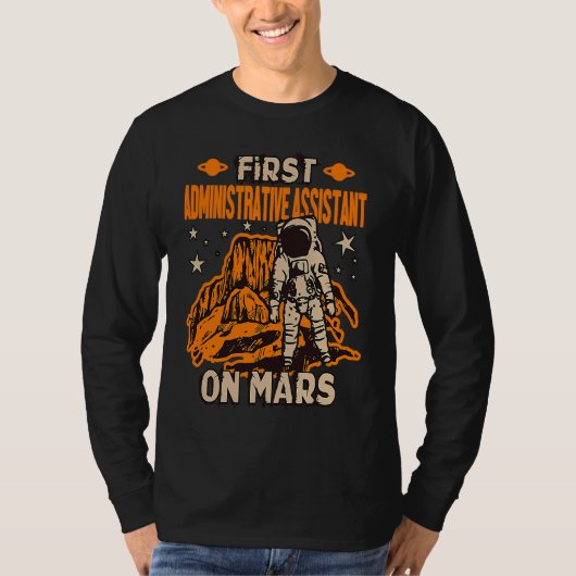 管理アシスタント宇宙飛行士 Tシャツ (正面)