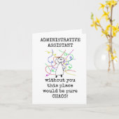 管理アシスタント評価カード、純粋なカオス カード (黄色い花)