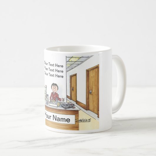 管理アシスタント(女性) コーヒーマグカップ (正面右)