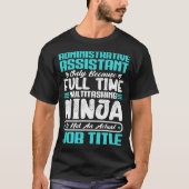 管理アシスタント 職種 専門職 Tシャツ (正面)