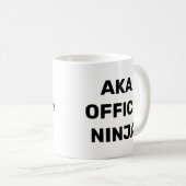 管理アシスタントAKA Office忍者おもしろい コーヒーマグカップ (正面右)