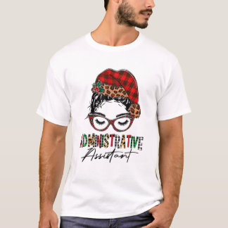 管理アシスタントSanta Clausクリスマスバフ Tシャツ