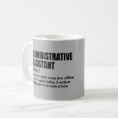 管理クラシック補助定義 コーヒーマグカップ (正面左)