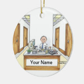 管理スタッフ-男性 セラミックオーナメント (左)