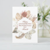 管理パーソナライズされたプロフェッショナル日 サンキューカード (スタンド正面)