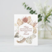 管理パーソナライズされたプロフェッショナル日 ポストカード (スタンド正面)