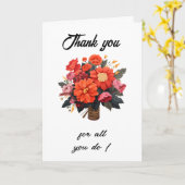 管理プロフェッショナルの日サンキューカード カード (黄色い花)