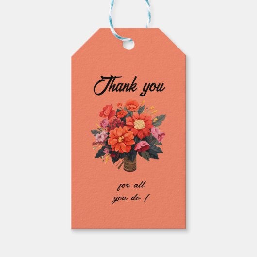 管理プロフェッショナルの日サンキューカード ギフトタグ (正面)