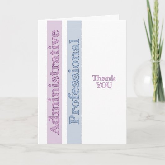 管理プロフェッショナルの日付カード サンキューカード (正面)
