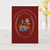 管理プロフェッショナルの日札 カード (黄色い花)