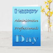 管理プロフェッショナルの日青カード カード (黄色い花)