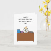 管理プロフェッショナルの日 カード (黄色い花)