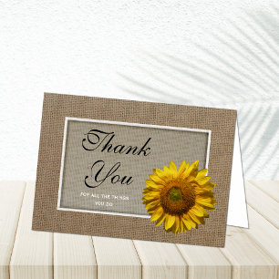 管理プロフェッショナルデイカード – - Sunflower サンキューカード