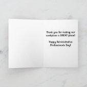 管理プロフェッショナルデイホットピンクデスク サンキューカード (内部)