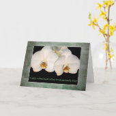 管理プロフェッショナルデイホワイトオーキッド カード (黄色い花)