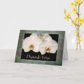 管理プロフェッショナルデイホワイトオーキッド カード (黄色い花)