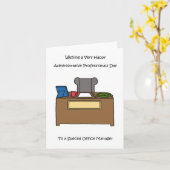 管理プロフェッショナル日オフィスマネージャー カード (黄色い花)