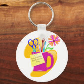 管理プロフェッショナル日デザイン キーホルダー (正面)