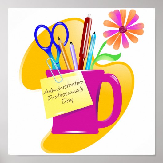 管理プロフェッショナル日デザイン ポスター (正面)