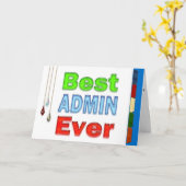 管理プロフェッショナル日最高の管理者 カード (黄色い花)