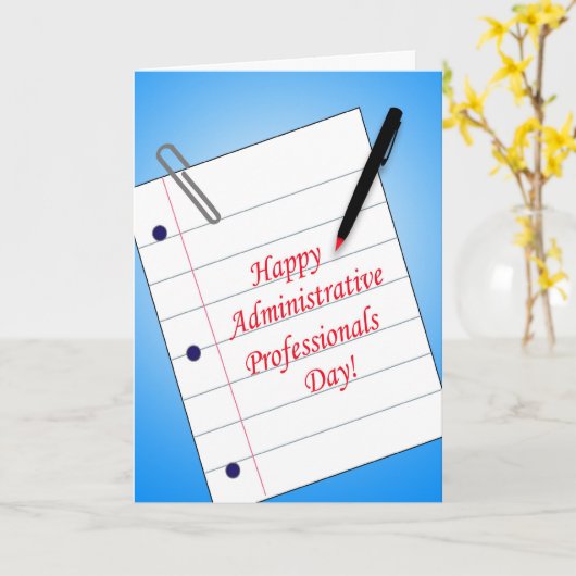 管理プロフェッショナル日注記紙ペン カード (黄色い花)