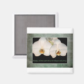 管理プロフェッショナル日白い蘭 マグネット (正面/裏面)