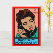 管理プロフェッショナル日 カード (黄色い花)