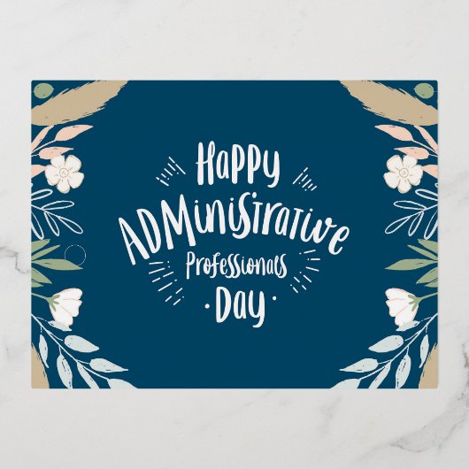 管理プロフェッショナル日 箔シーズンポストカード (正面)