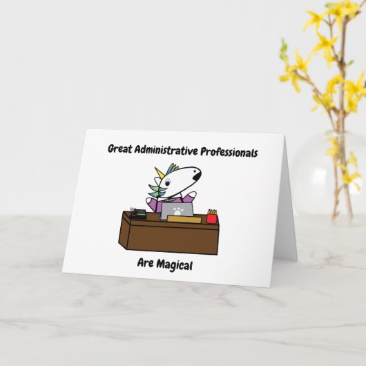 管理プロフェッショナルUnicornパーソナライズ カード (黄色い花)