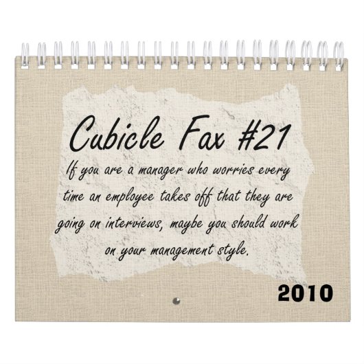 管理ユーモア2010 カレンダー (カバー)