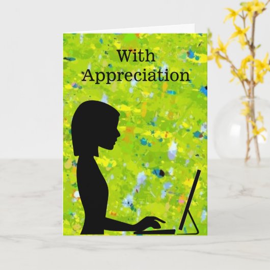 管理上のプロフェッショナルのための感謝を使って カード (黄色い花)